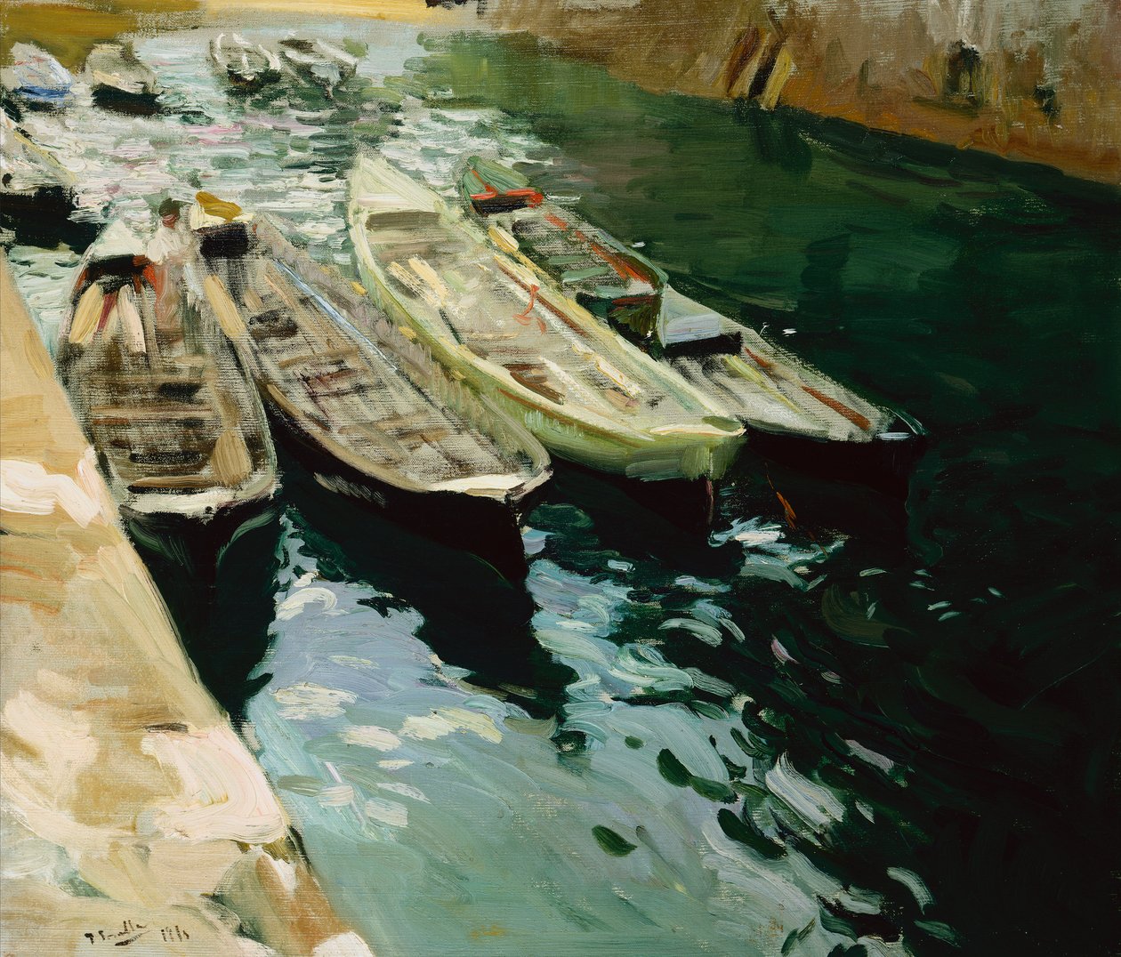 Dryfujący, Zarautz, niedaleko San Sebastian autorstwa Joaquin Sorolla y Bastida