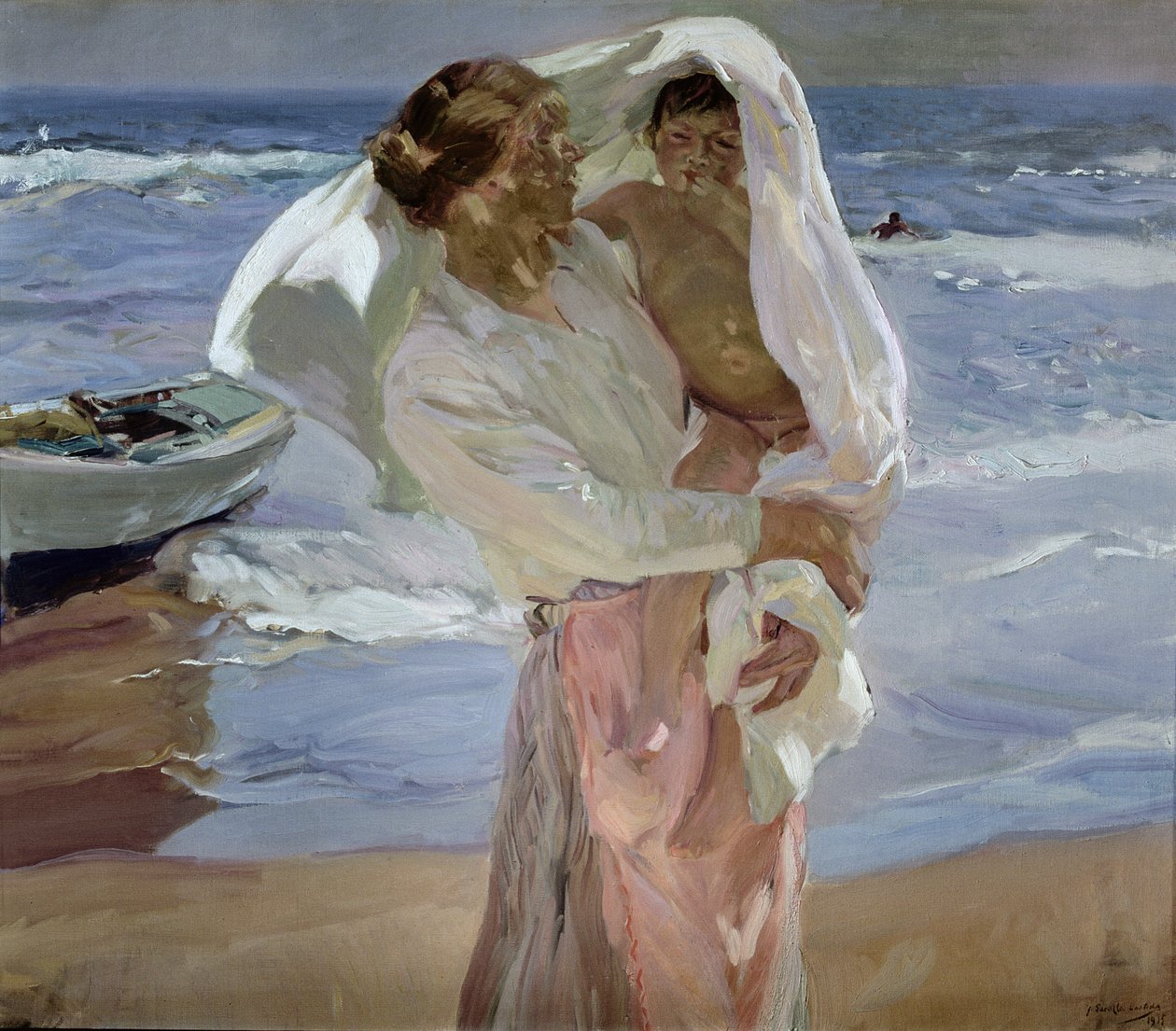 Tuż z morza autorstwa Joaquin Sorolla y Bastida