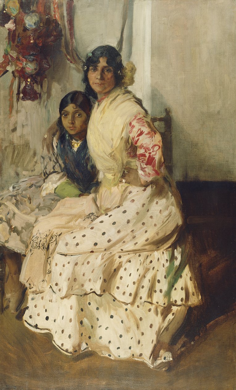 Pepilla Cyganka i jej córka autorstwa Joaquín Sorolla