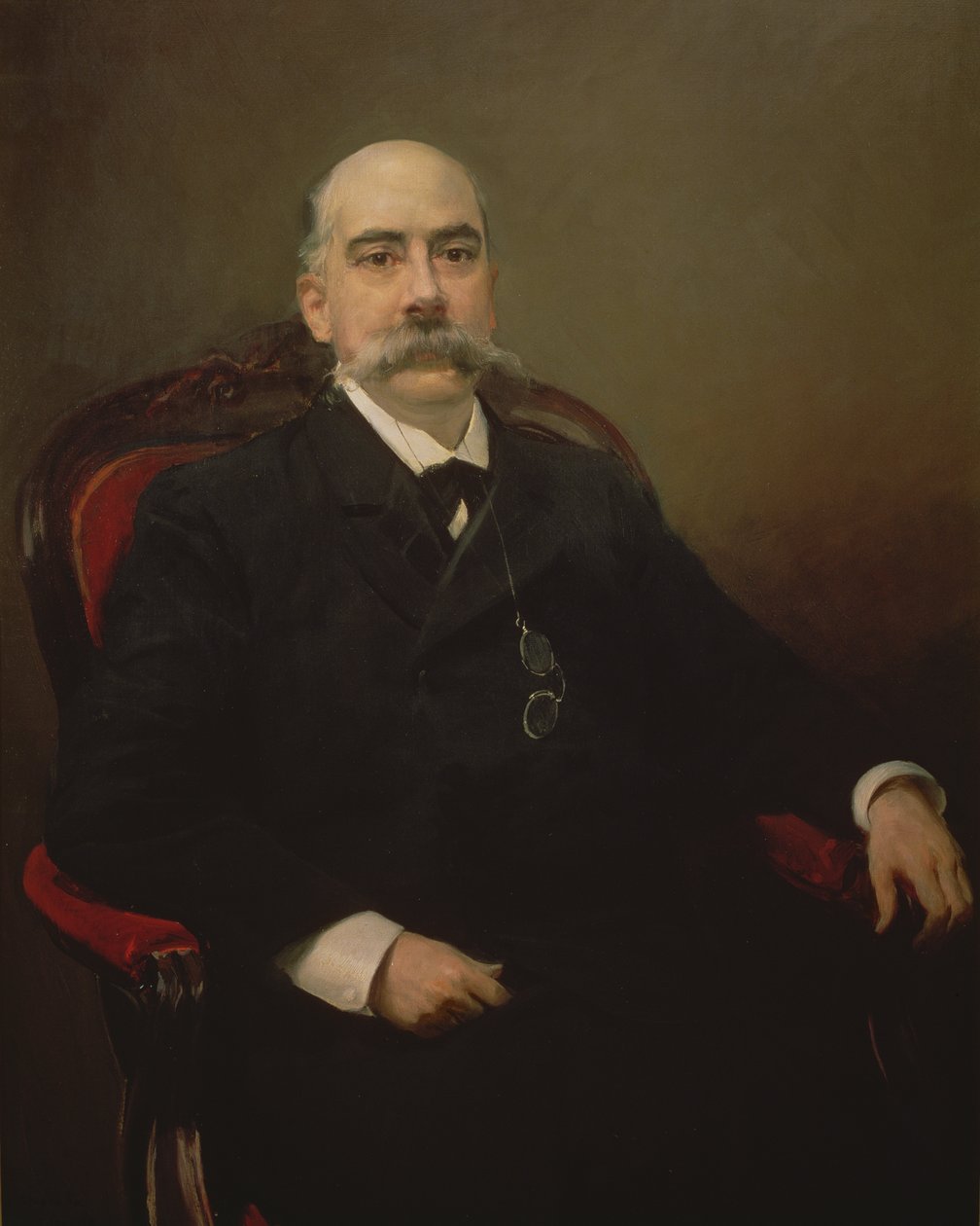 Portret Emilio Castelar y Ripoll, hiszpańskiego męża stanu, mówcy i pisarza autorstwa Joaquin Sorolla y Bastida