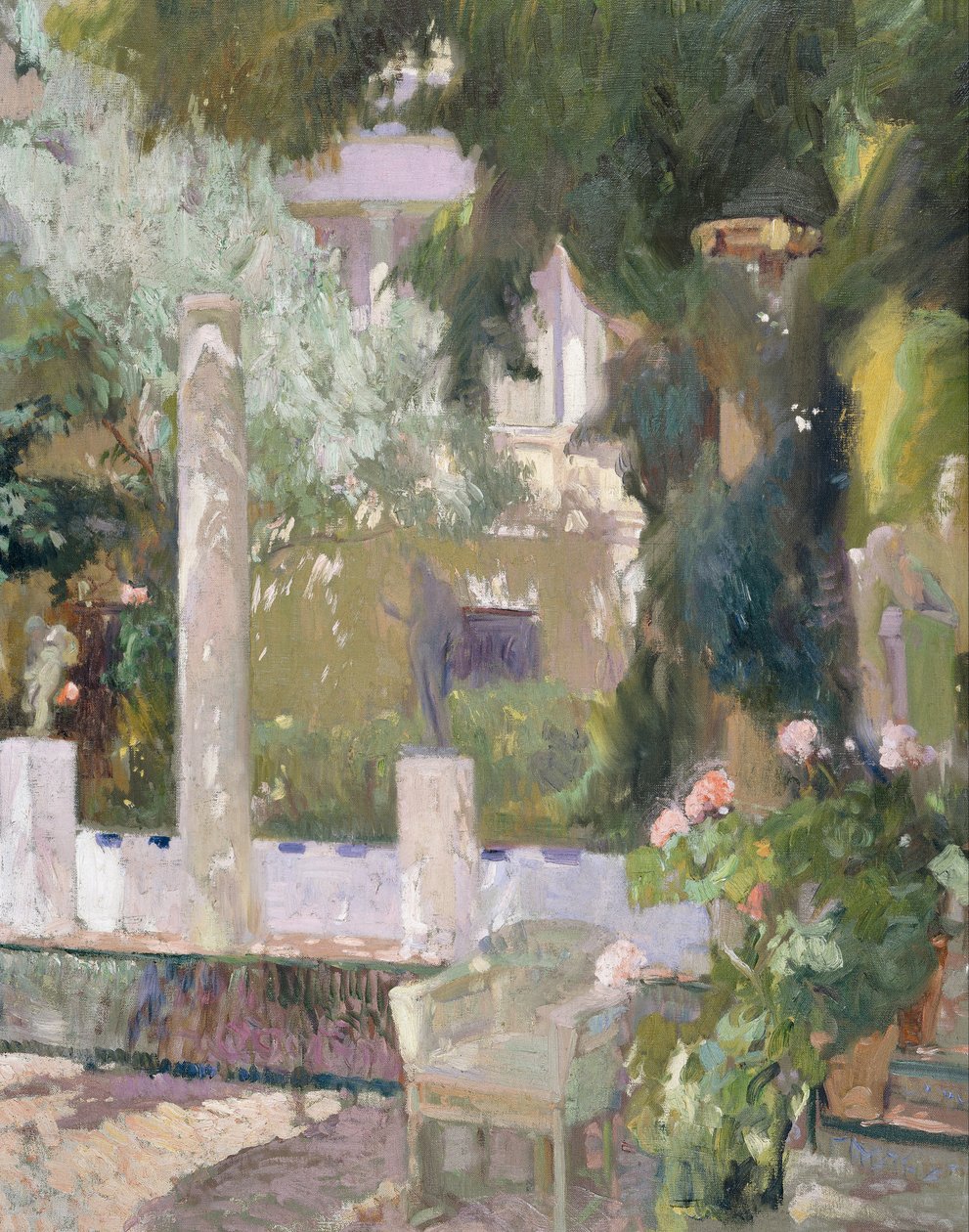 Ogrody w domu rodziny Sorolla autorstwa Joaquín Sorolla