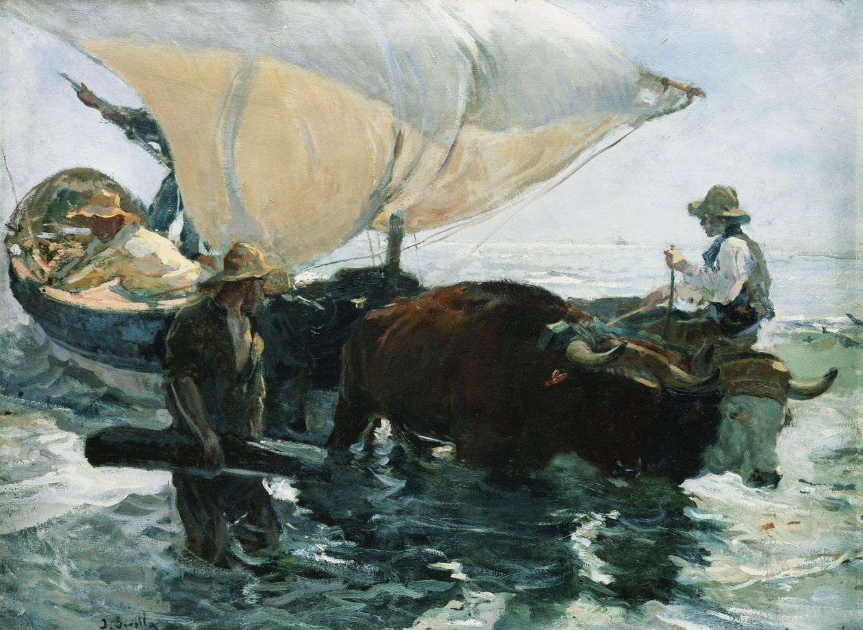 Powrót z wędkarstwa, 1893 autorstwa Joaquín Sorolla