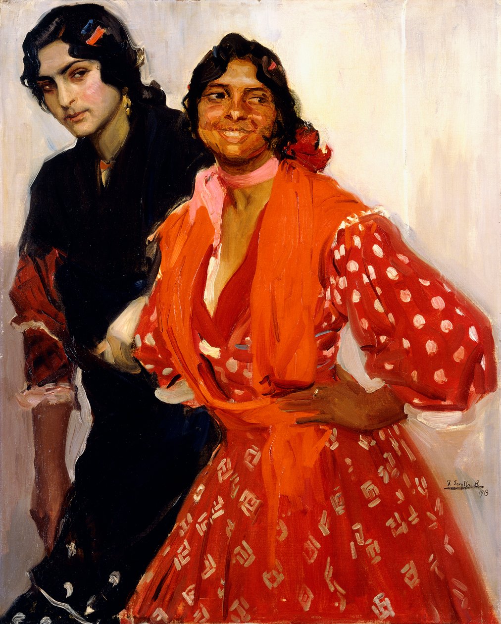 Dwóch Cyganów; Dos Gitanas, 1913 autorstwa Joaquín Sorolla