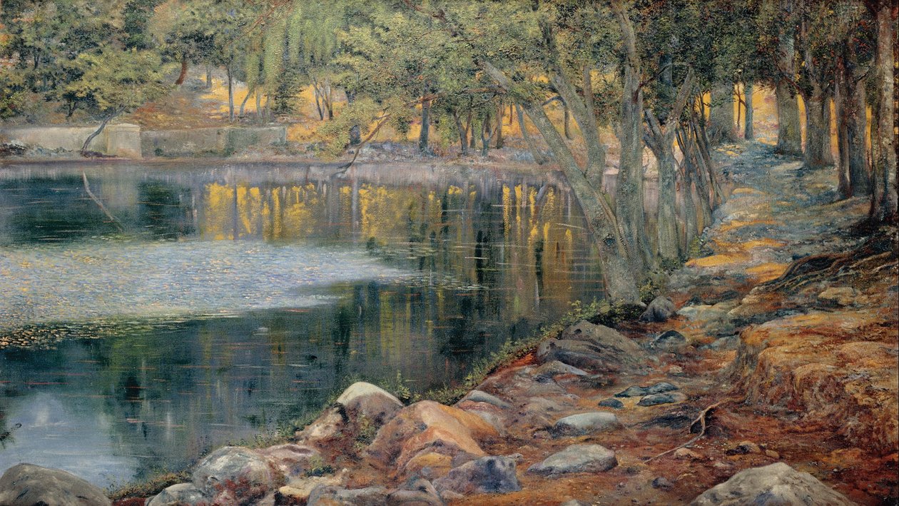 Rozkwitające źródła jesienią autorstwa Joaquín Clausell