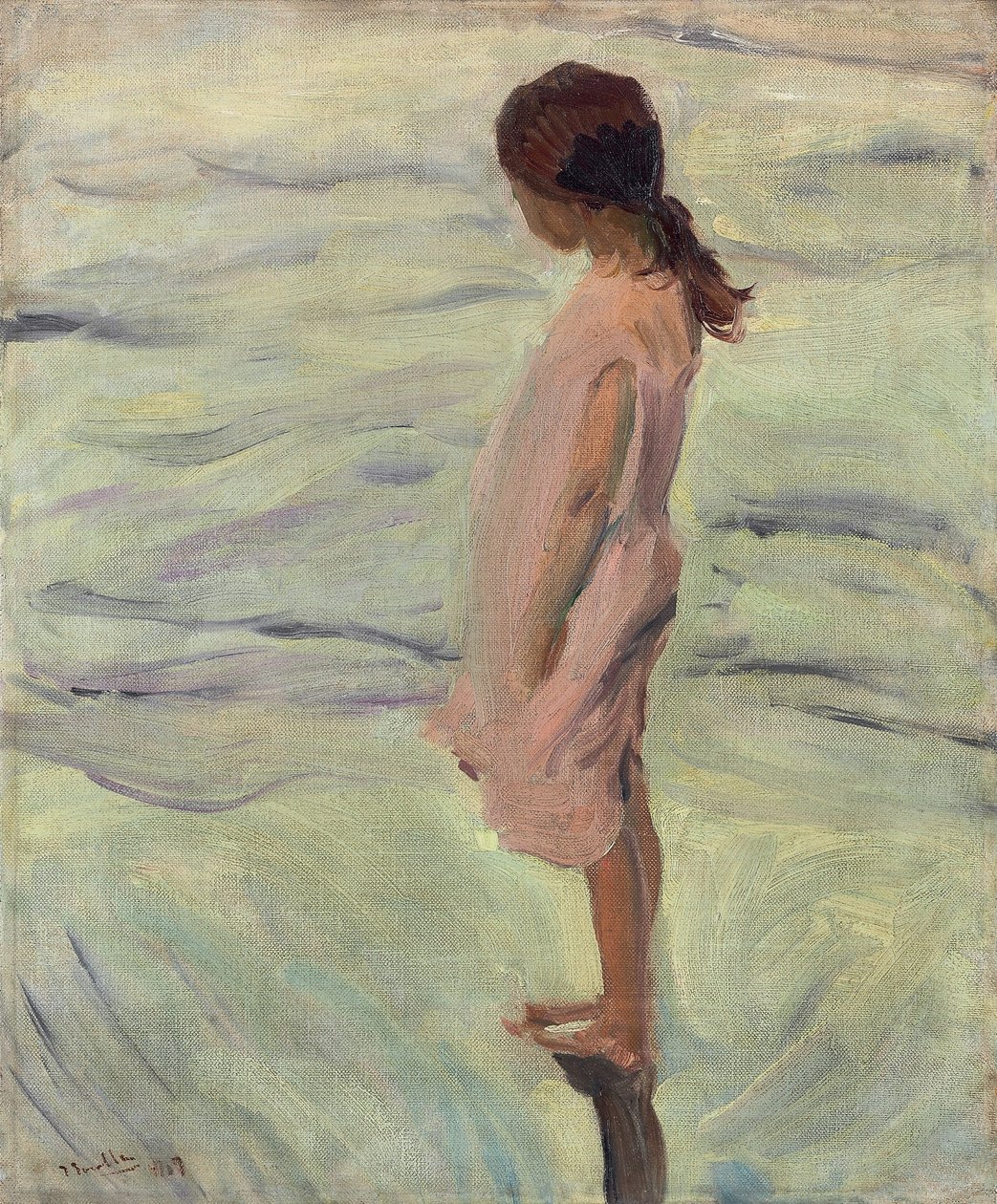Po zachodzie słońca autorstwa Joaquín Sorolla