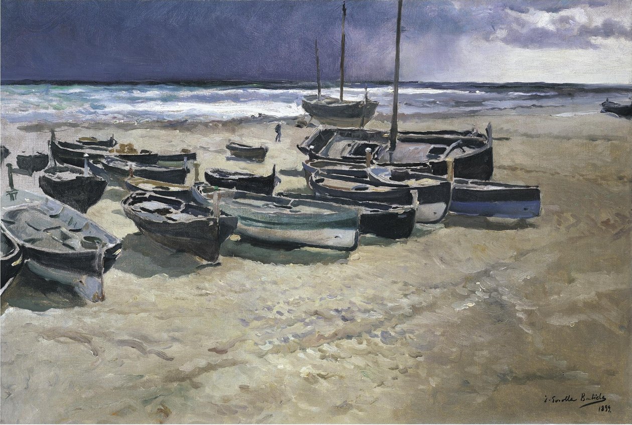 Burzowy dzień, Walencja autorstwa Joaquín Sorolla