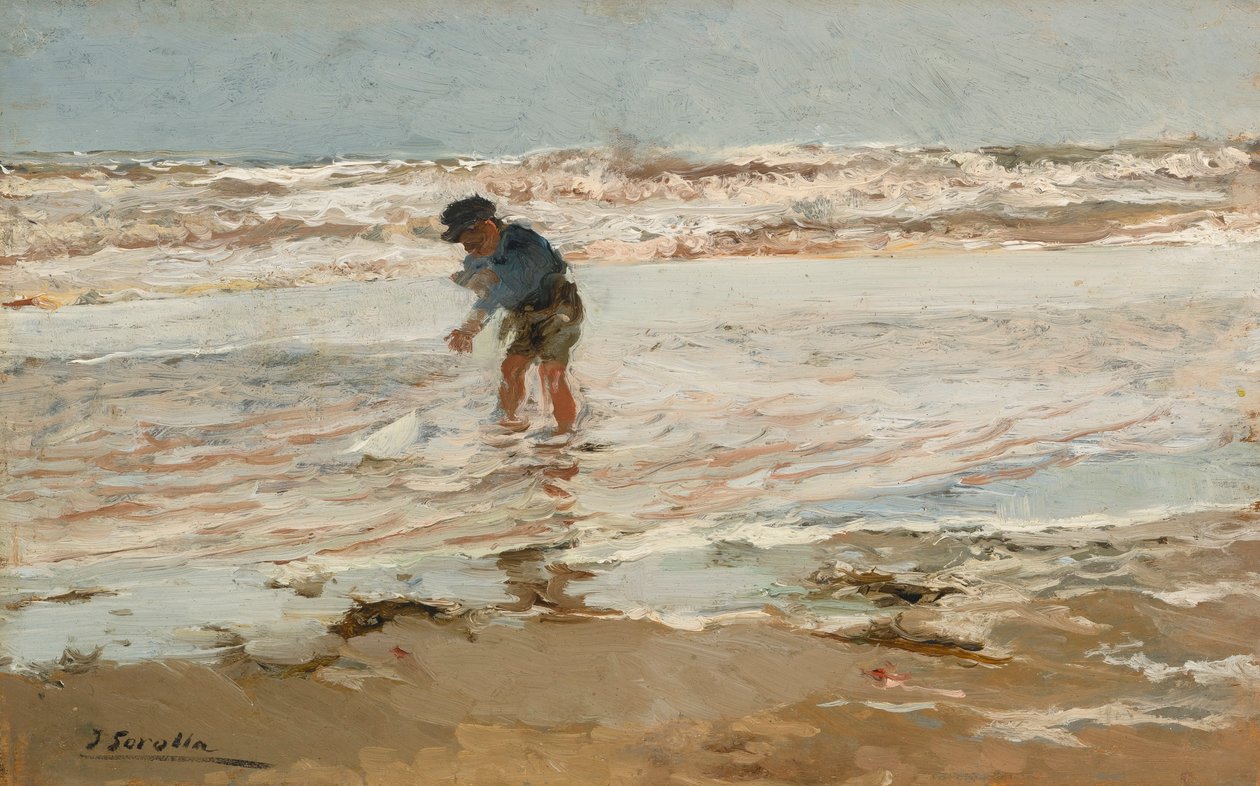 Chłopiec w łódce autorstwa Joaquín Sorolla