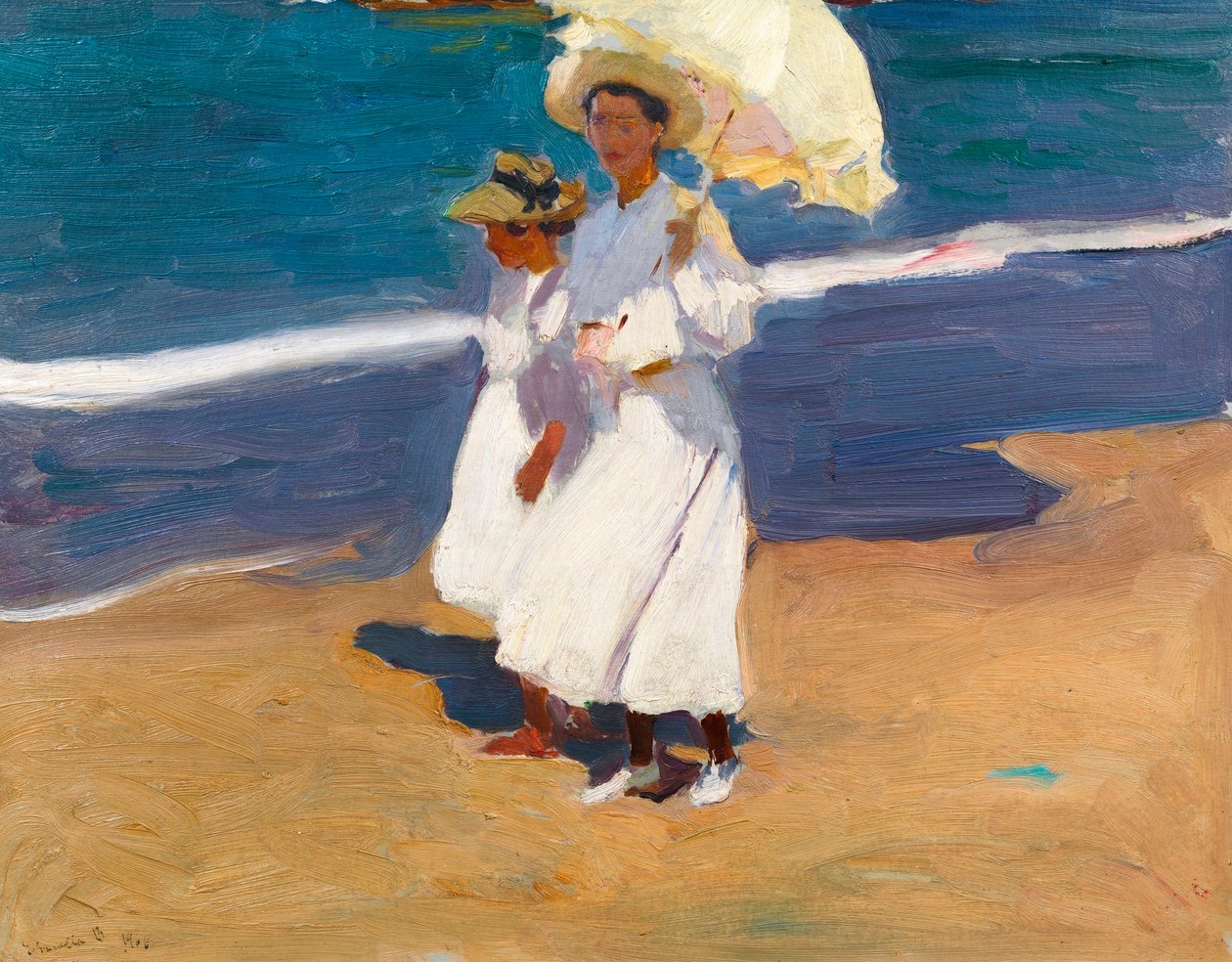 Na plaży autorstwa Joaquín Sorolla