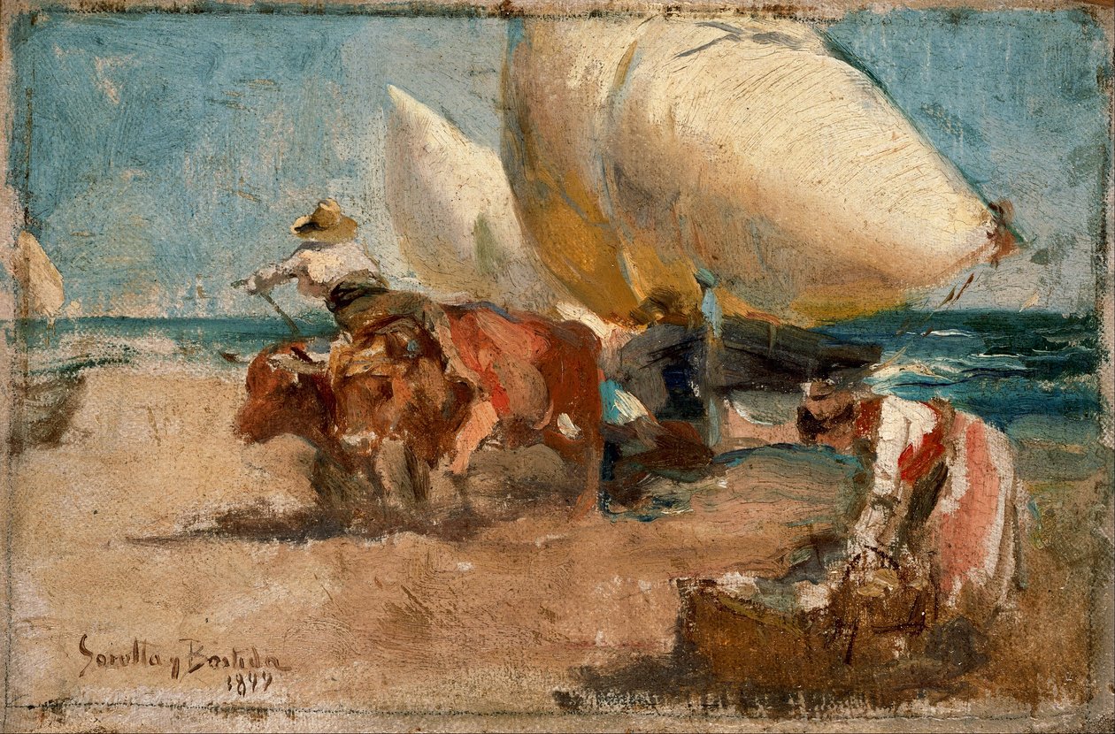 Scena na plaży autorstwa Joaquín Sorolla