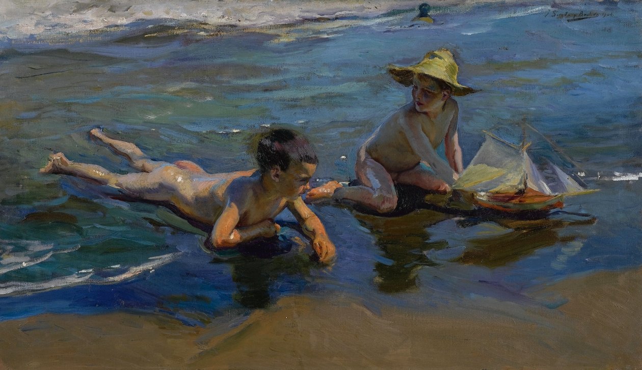 Dzieci na plaży autorstwa Joaquín Sorolla