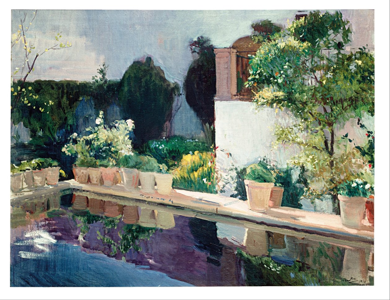 Pałac Stawowy, Ogrody Królewskie w Sewilli autorstwa Joaquín Sorolla