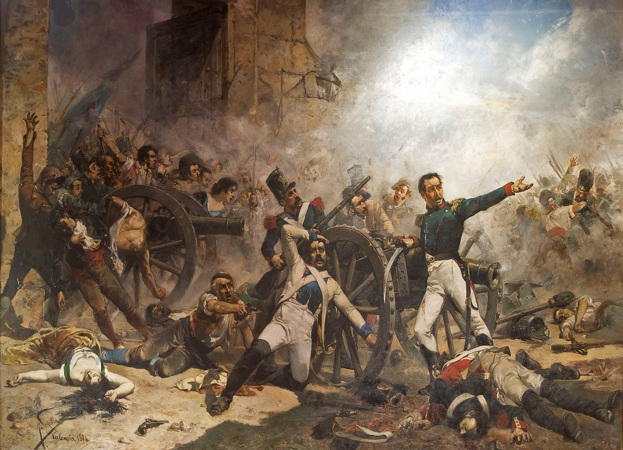 Śmierć Pedro Velarde i Santillán autorstwa Joaquín Sorolla