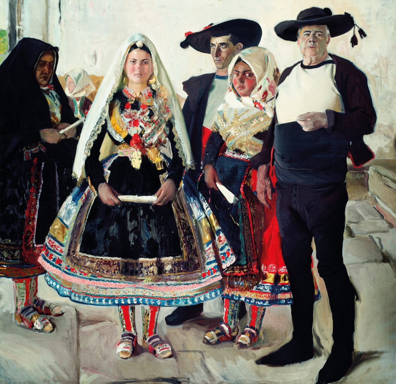Typowi Lagarteranie lub Lagarteran BrideShare autorstwa Joaquín Sorolla