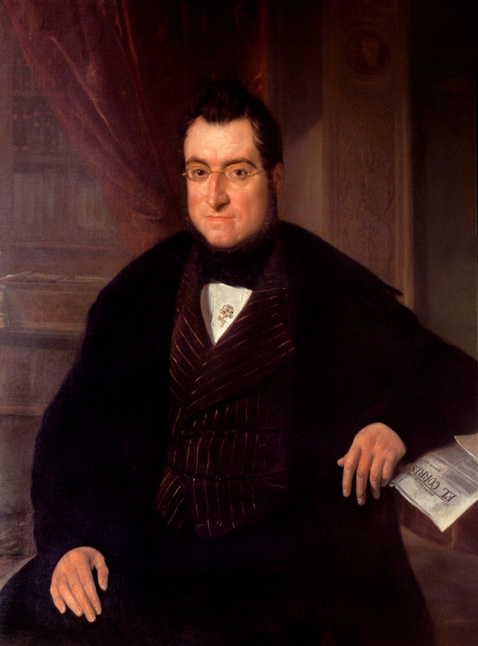 Portret pisarza i ekonomisty Bonaventury Carles Aribau (1798-1862) autorstwa Joaquín Espalter y Rull
