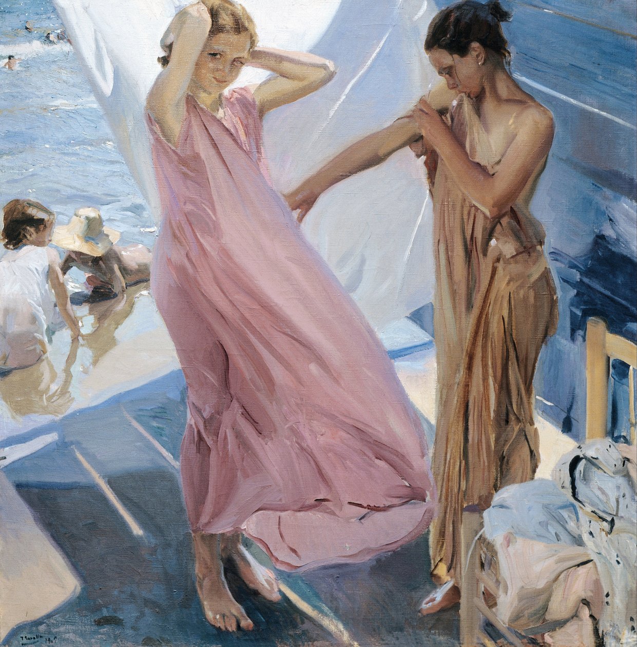 Po kąpieli autorstwa Joaquín Sorolla