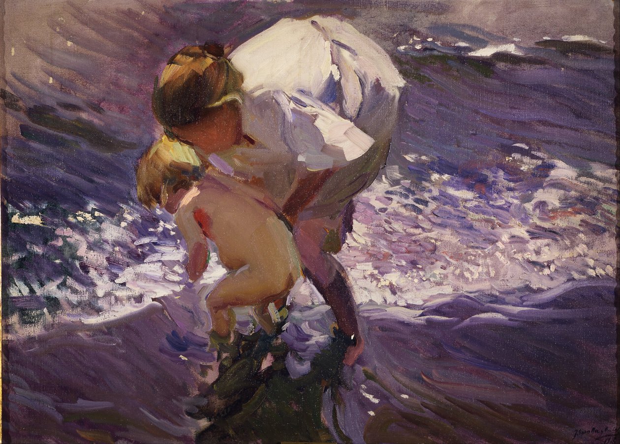 Kąpiel na plaży autorstwa Joaquín Sorolla