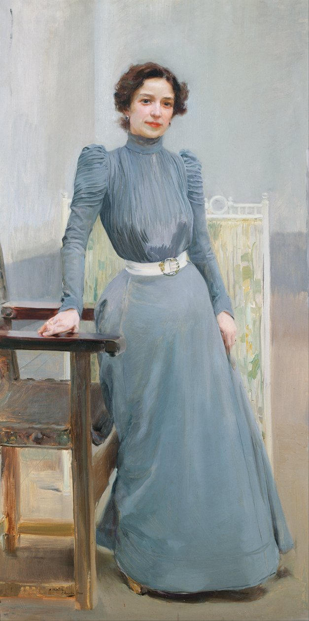 Klotylda w szarej sukni autorstwa Joaquín Sorolla