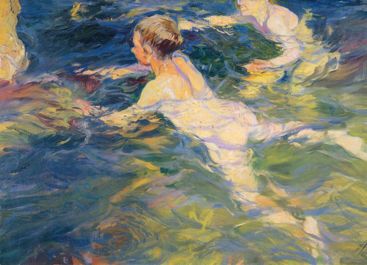 Pływacy, Jávea autorstwa Joaquín Sorolla