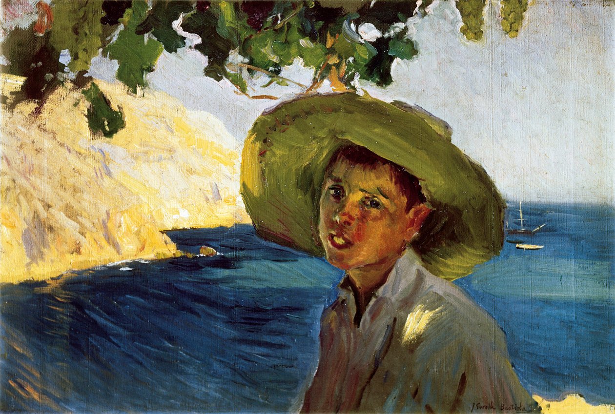 Chłopiec w sombrero, koniec XIX - początek XX w. (olej na płótnie) autorstwa Joaquín Sorolla