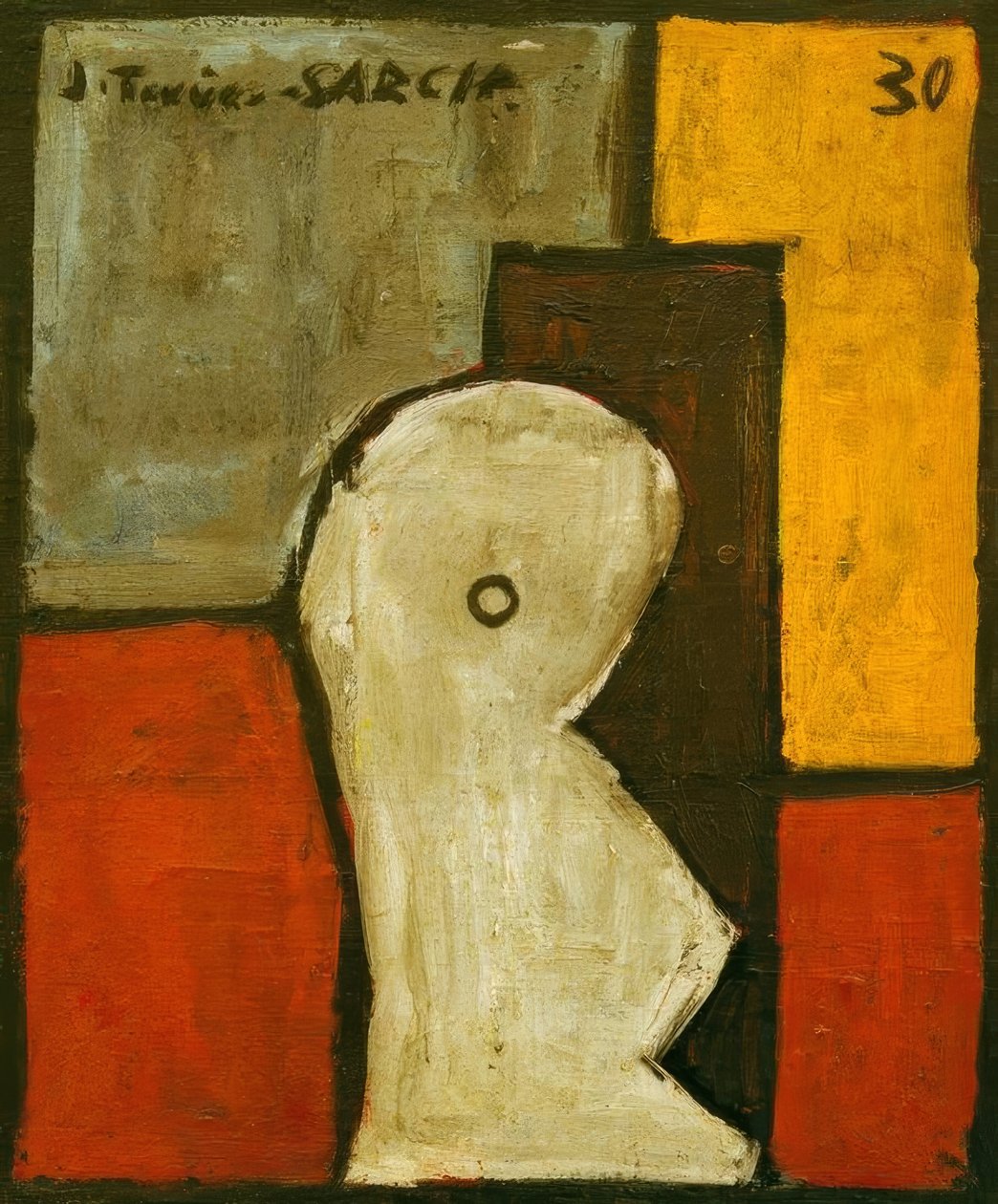 Struktura formy abstrakcyjnej autorstwa Joaquín Torres García