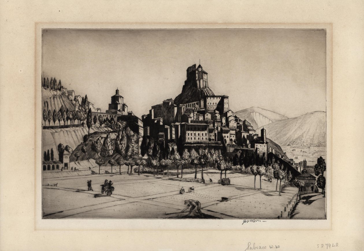 Subiaco, 1926 (sucha igła) autorstwa Job Nixon