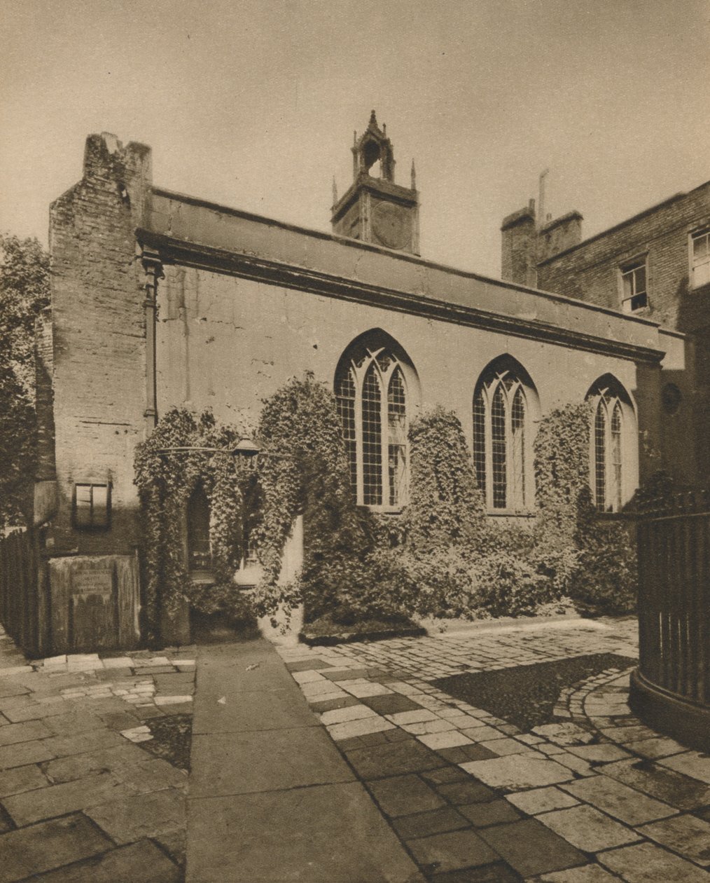 Sala Towarzystwa Cliffords Inn, za St. Dunstans-In-the-West, c1935. autorstwa Joel