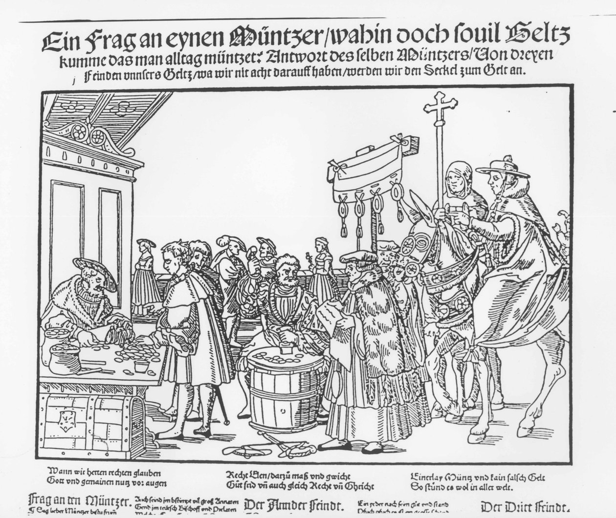 Pytanie do mincerza, ok. 1500 r. autorstwa Joerg the Elder Breu