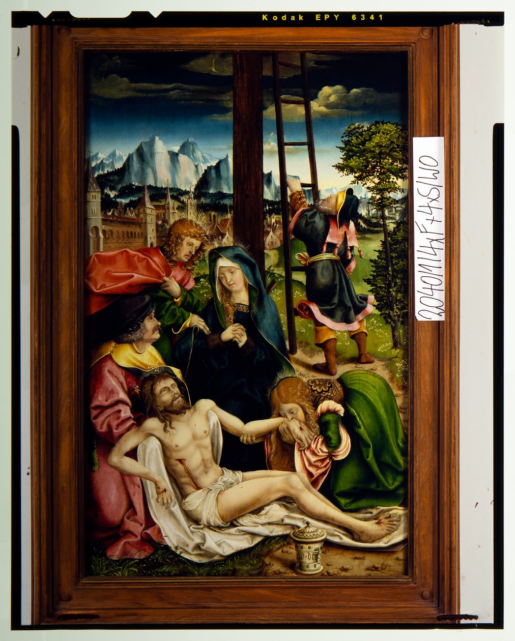 Lament nad martwym Chrystusem (panel) autorstwa Joerg the Elder Breu