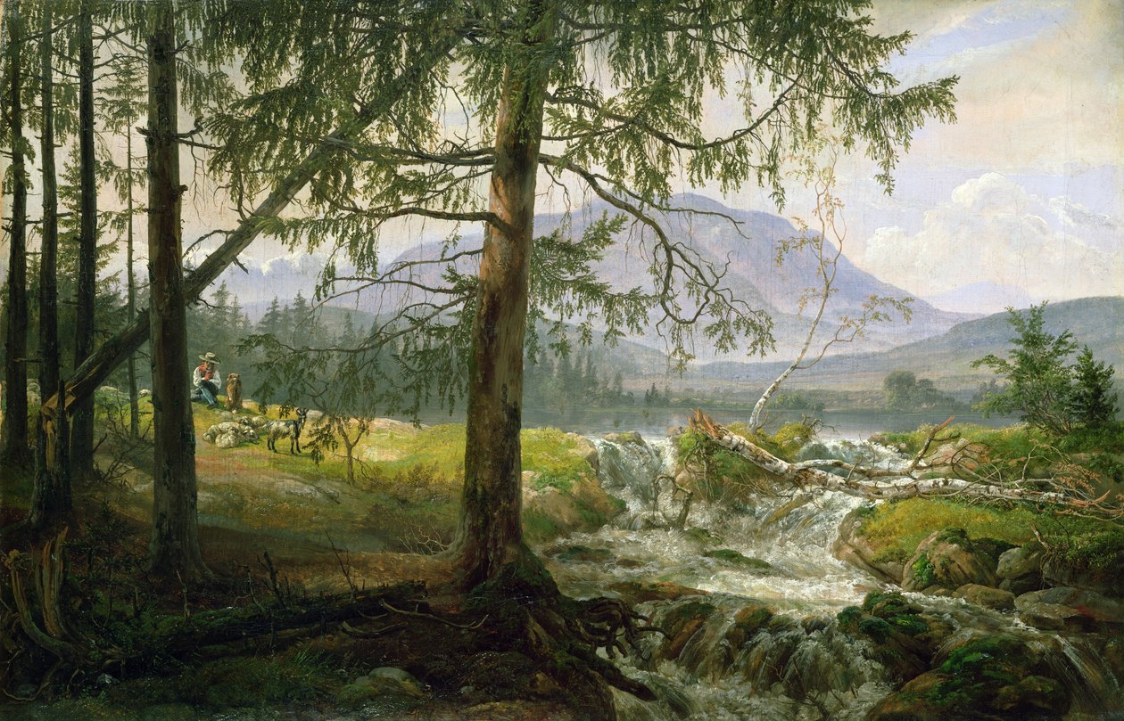 Krajobraz Północny, 1822 autorstwa Johan Christian Dahl
