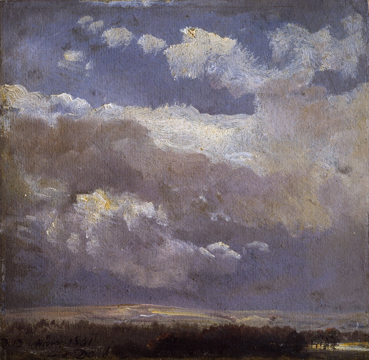 Burzowe chmury autorstwa Johan Christian Dahl