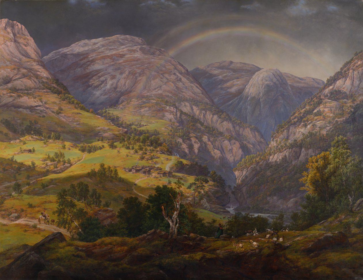 Widok ze Stalheim Fra Stalheim autorstwa Johan Christian Dahl