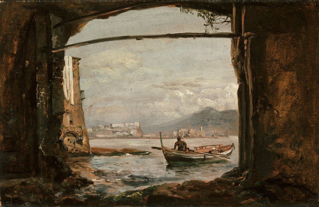 Widok z groty w pobliżu Posillipo autorstwa Johan Christian Dahl