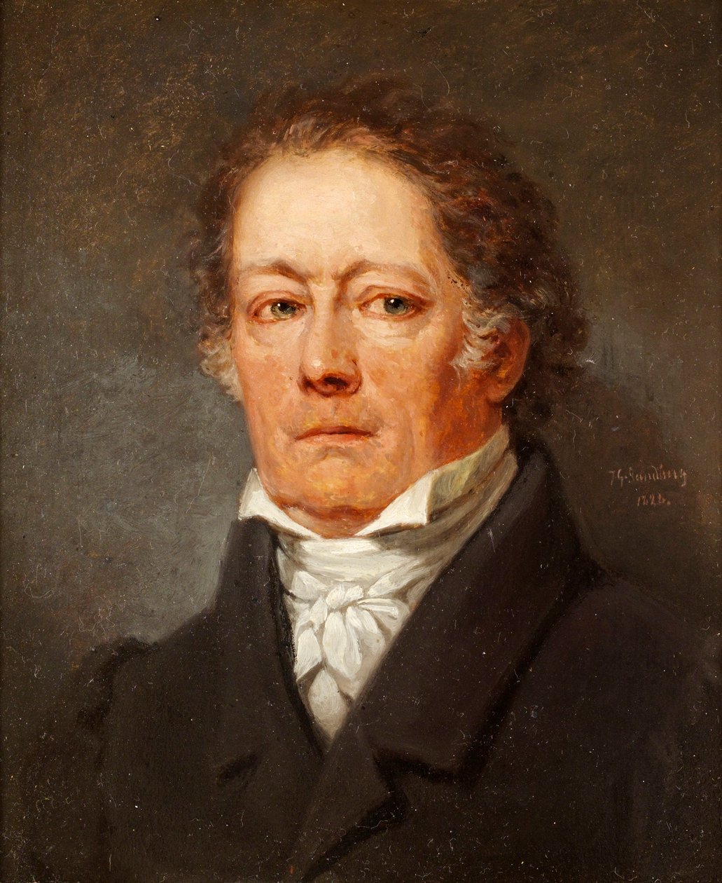 Proboszcz, poseł i autor hrabia Fredrik Bogusław von Schwerin 1764-1834 autorstwa Johan Gustaf Sandberg