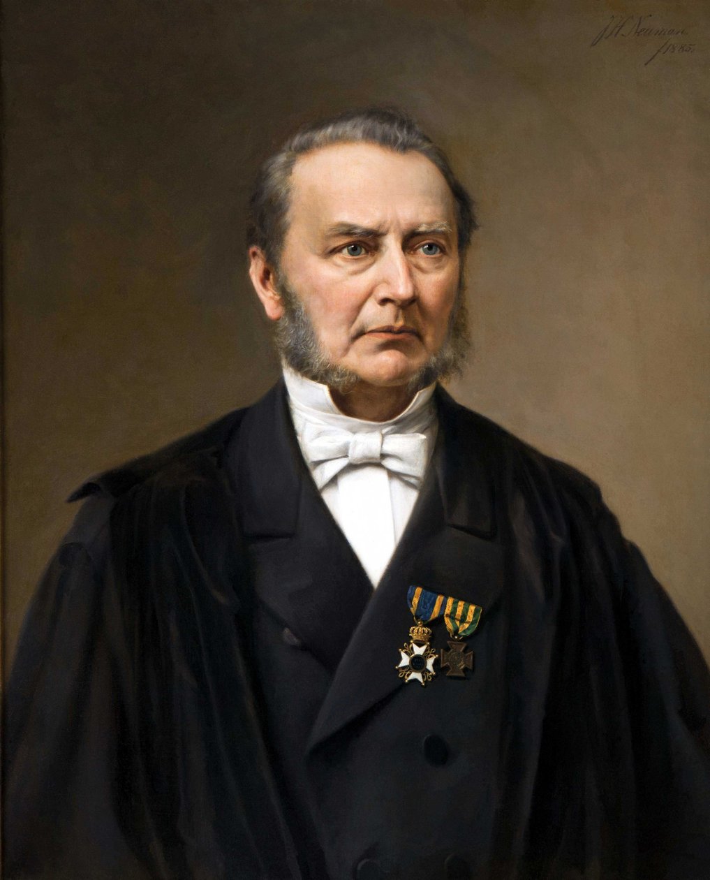 Joannes Henricus Scholten (1811-1885), profesor na Uniwersytecie w Lejdzie. Obraz Johana Heinricha Neumana (1819-1898) autorstwa Johan Heinrich Neuman
