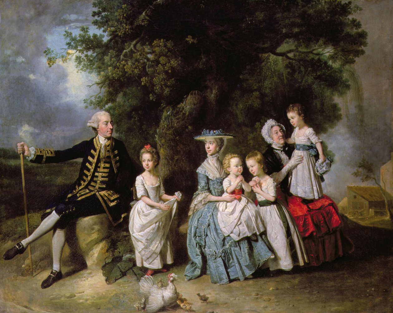 Portret grupowy rodziny Colmore autorstwa Johan Joseph Zoffany