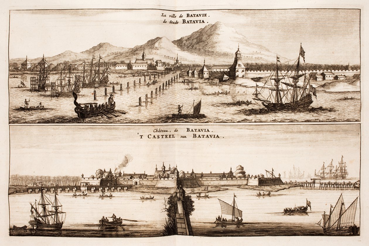 Miasto i zamek Batavia Batavia (Dżakarta) autorstwa Johan Nieuhof