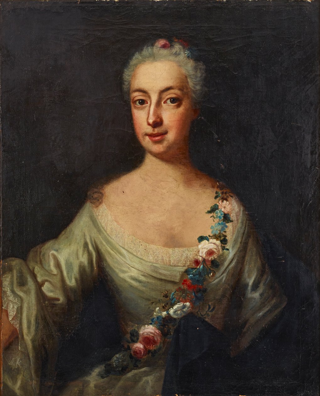 Portret przedstawiający Catharinę Bonde af Björnö autorstwa Johan Stålbom