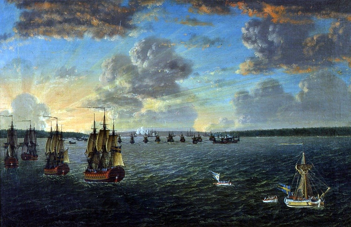 Pieczęć w zatoce Viborgska 15,6 1790 autorstwa Johan Tietrich Schoultz