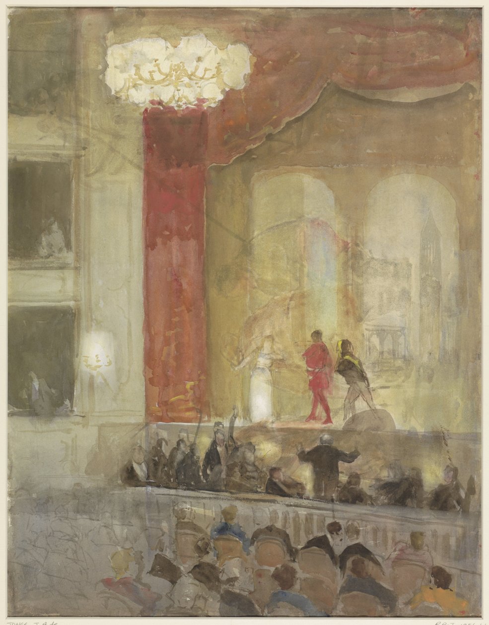 Princesse Schouwburg w Hadze podczas spektaklu Otello autorstwa Johan Antonie de Jonge