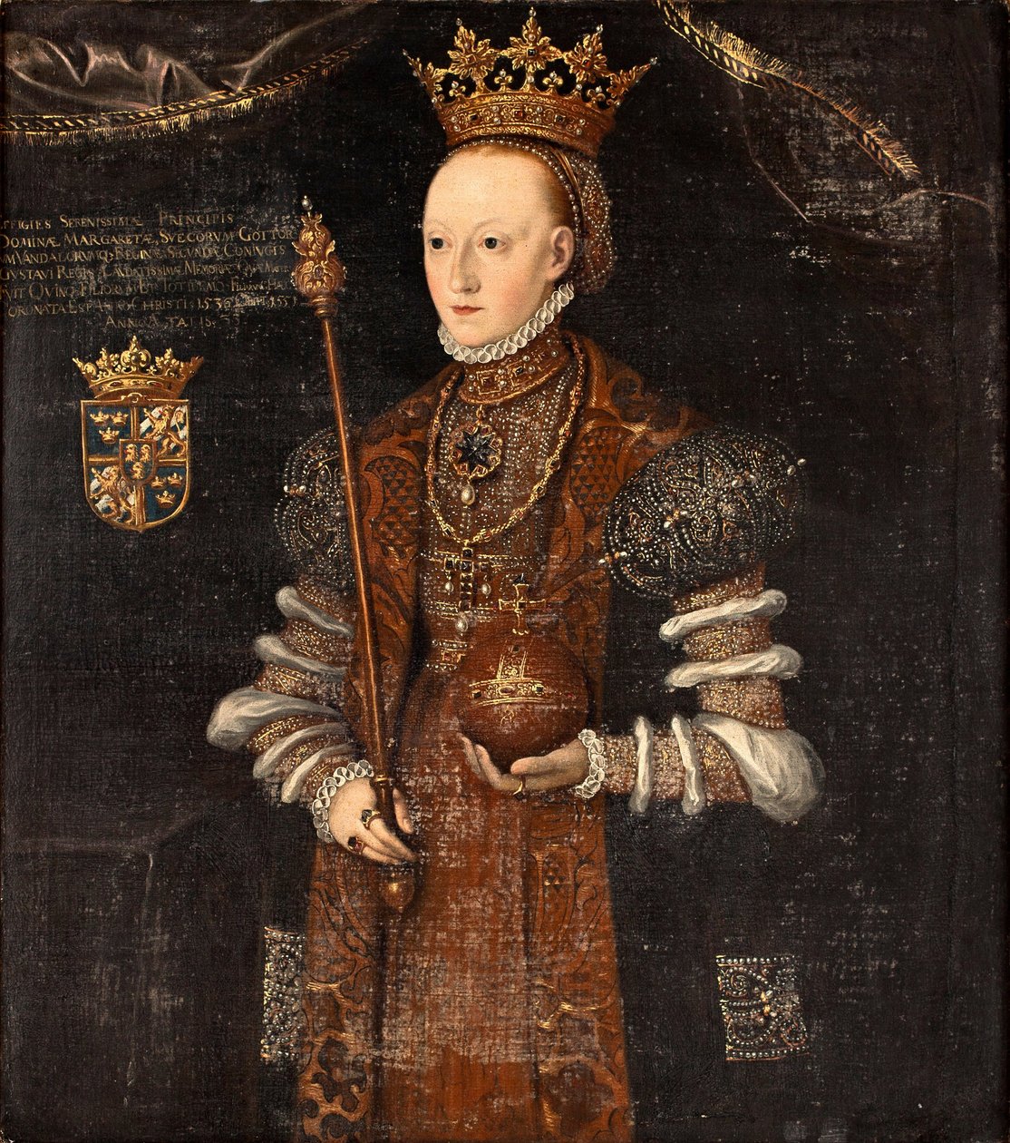 Królowa Małgorzata Leijonhufvud ze Szwecji autorstwa Johan Baptista van Uther