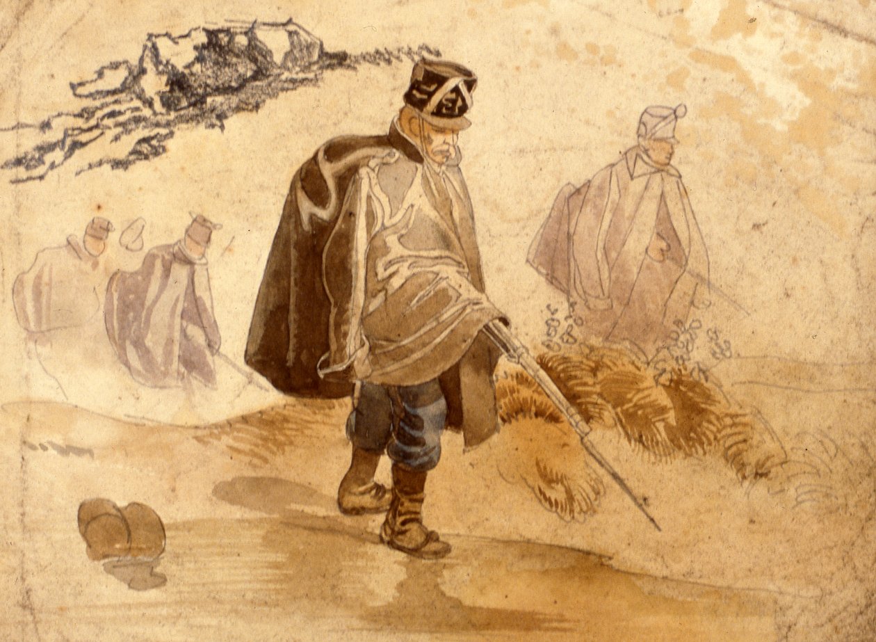 Piechota w kamuflażu i na działaniach bojowych 1848-49 autorstwa Johan Baptiste Heinefetter