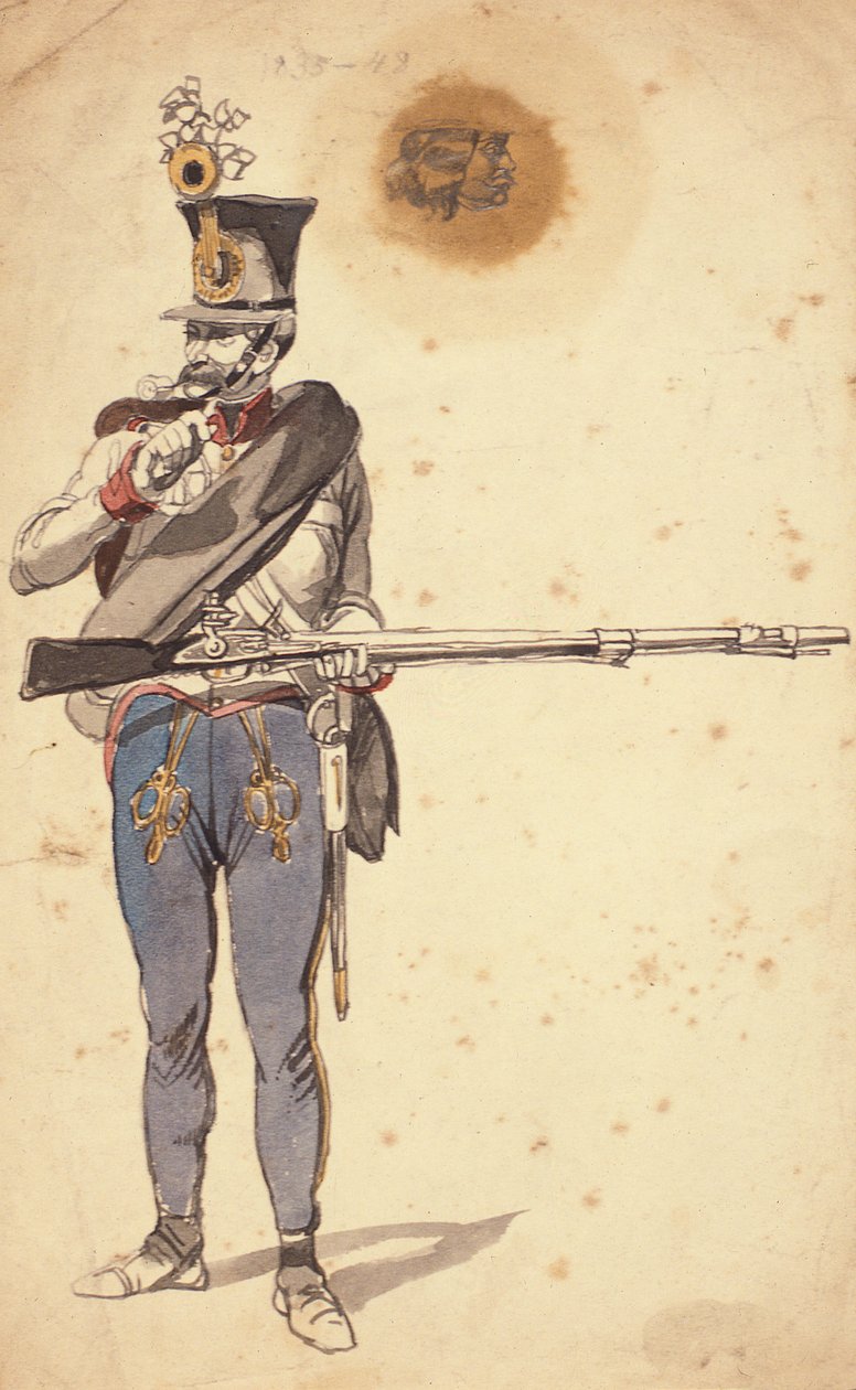 Prywatny żołnierz piechoty węgierskiej, 1835-1849 autorstwa Johan Baptiste Heinefetter