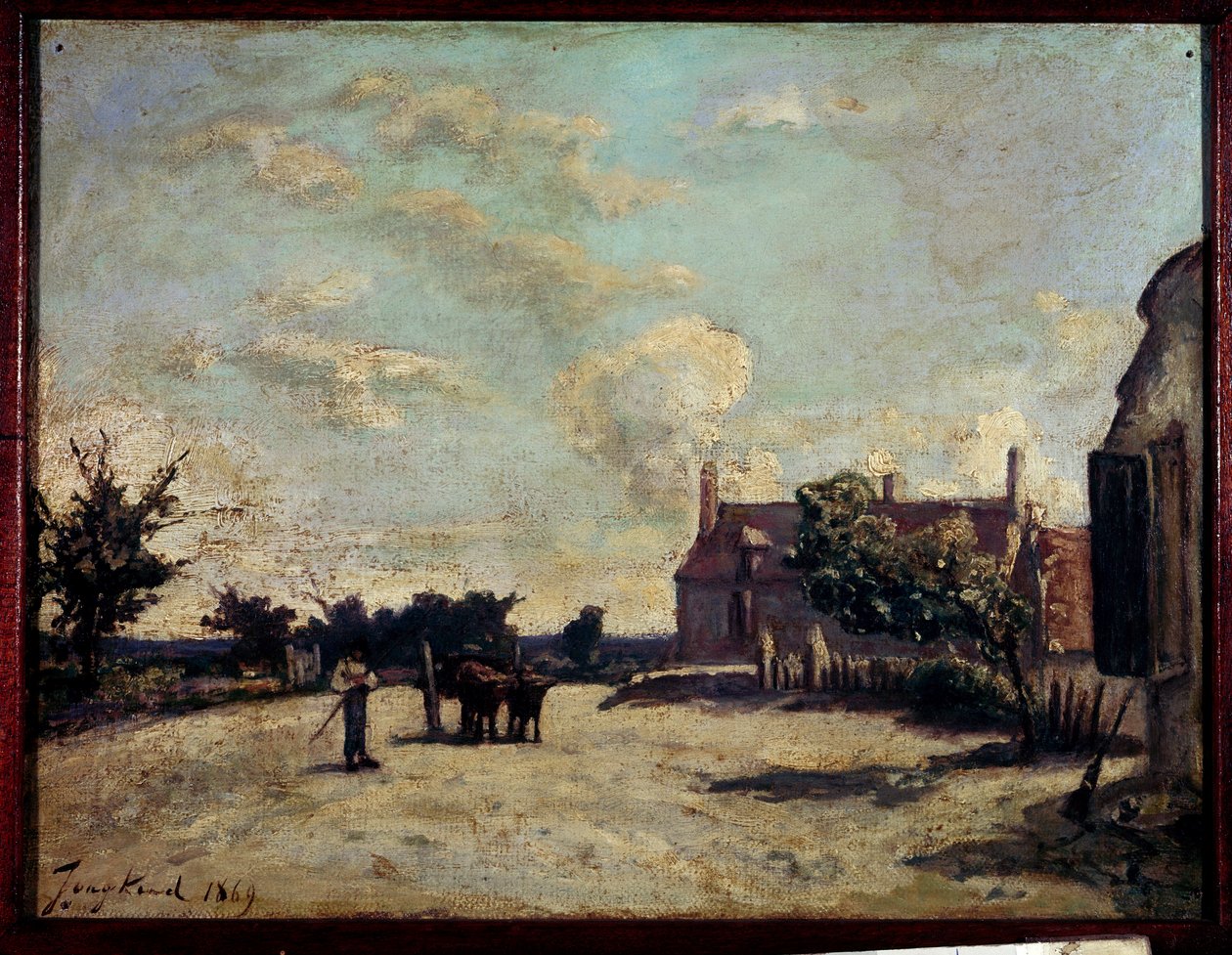 Obraz zajazdu Jean Barthold Jongkind (1819-1891) 1869 Paryż, Musee du Peute Palais. autorstwa Johan Barthold Jongkind