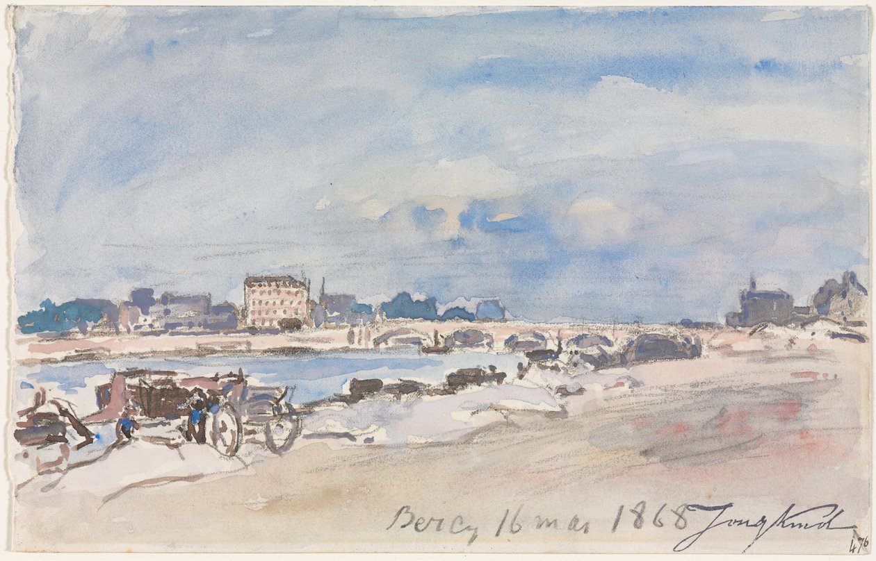 Bercy, 1868. autorstwa Johan Barthold Jongkind