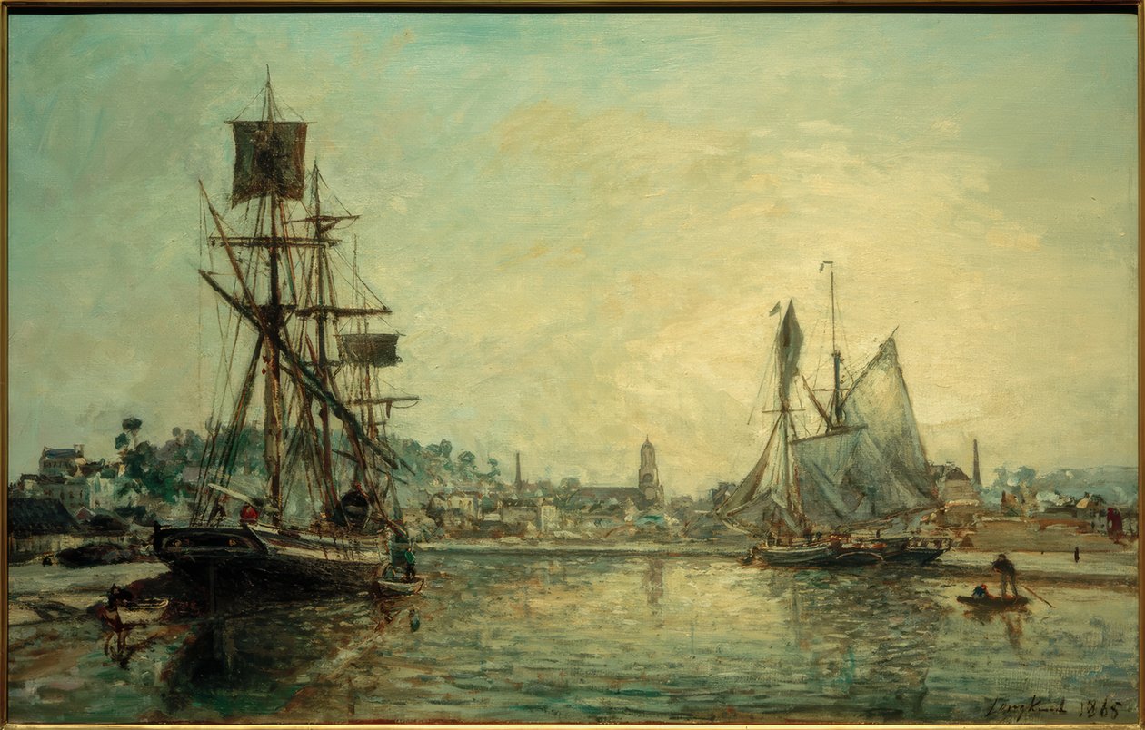 Port Honfleur autorstwa Johan Barthold Jongkind