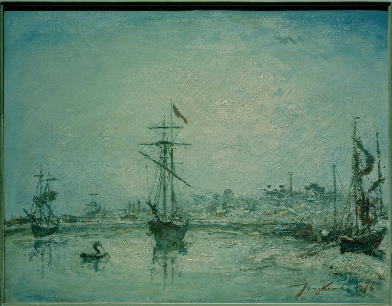 Port Honfleur autorstwa Johan Barthold Jongkind