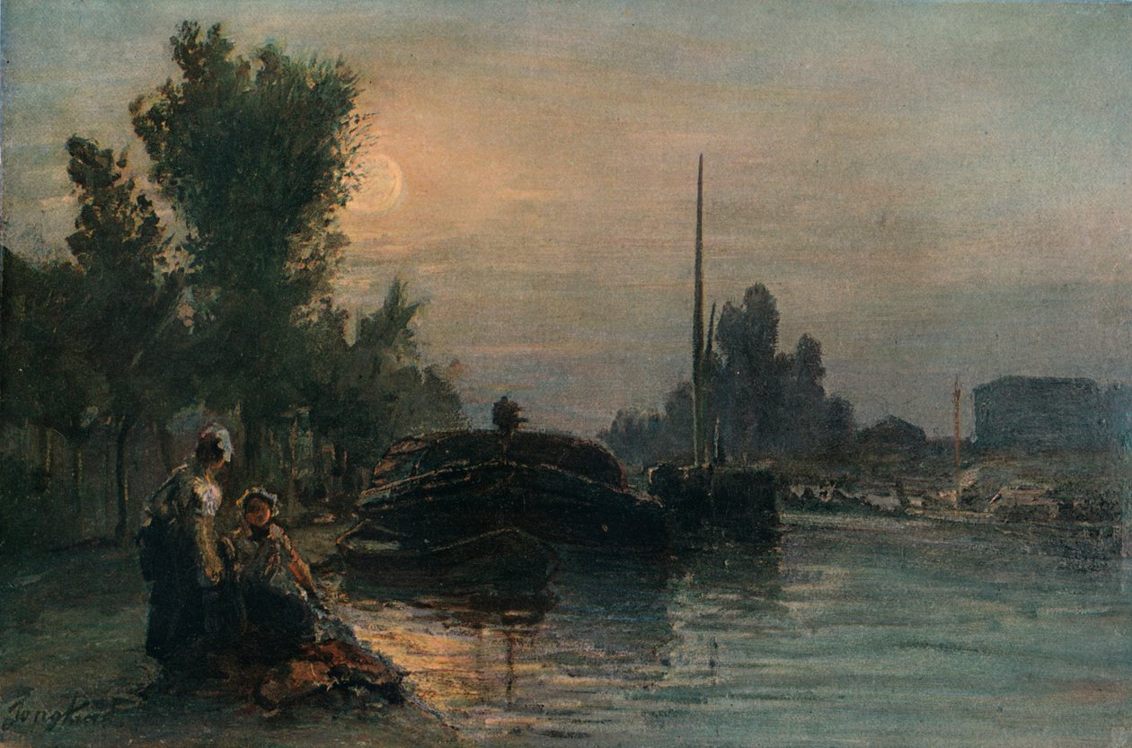Światło księżyca, c1870, 1903 autorstwa Johan Barthold Jongkind