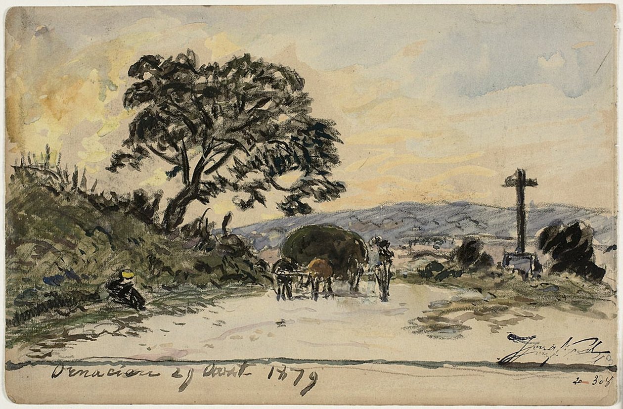 Ornacieux (recto i verso) autorstwa Johan Barthold Jongkind
