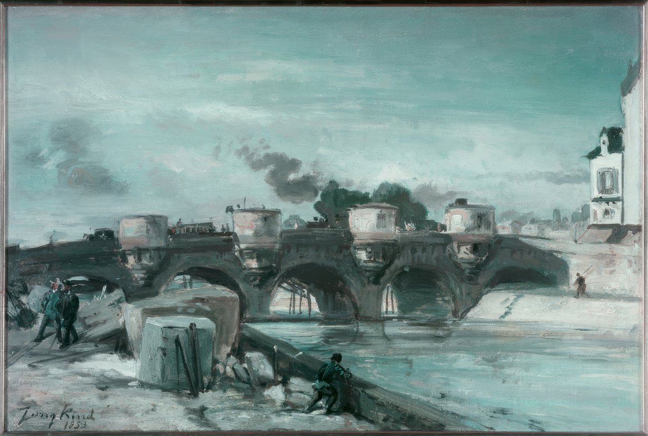 Paryż, Pont Neuf autorstwa Johan Barthold Jongkind