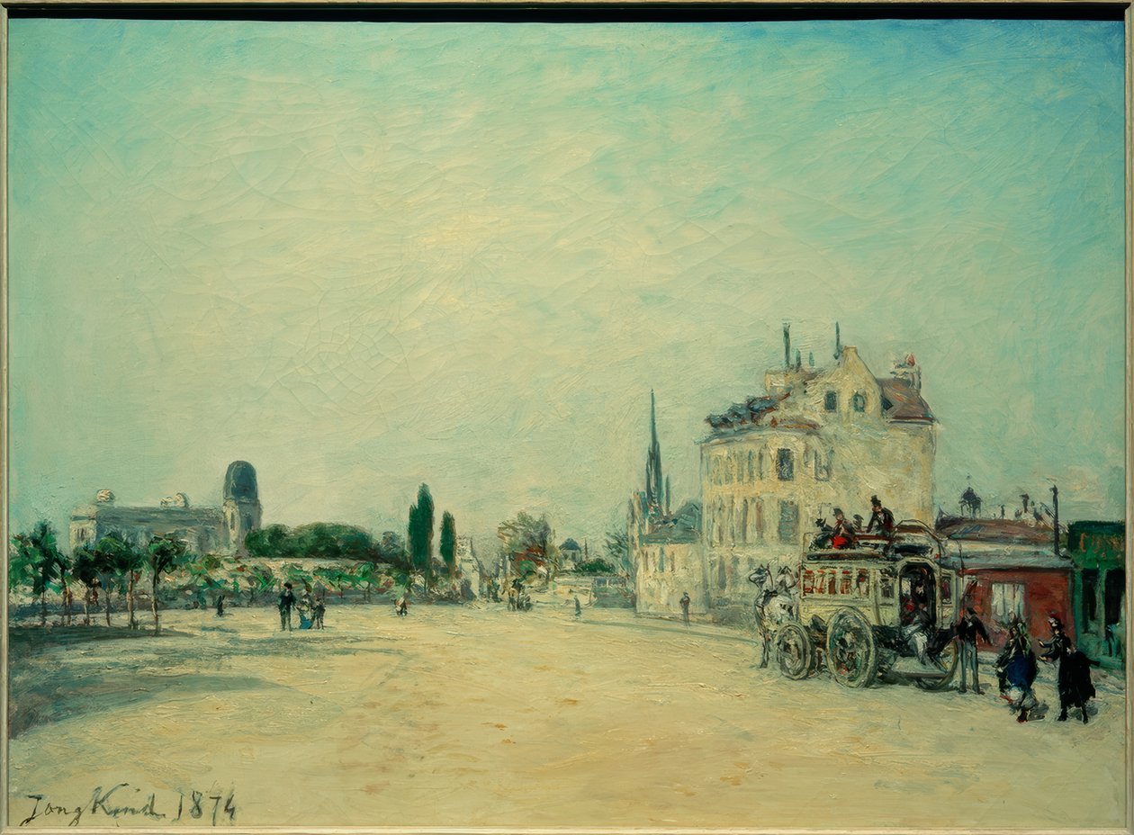 Dyliżans na Faubourg St. Jacques autorstwa Johan Barthold Jongkind